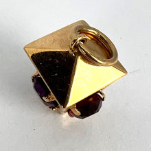 Load image into Gallery viewer, Italian Lantern 18 Karat Yellow Gold Paste Charm Pendant
