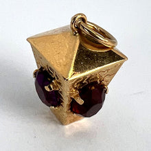 Load image into Gallery viewer, Italian Lantern 18 Karat Yellow Gold Paste Charm Pendant