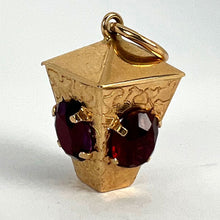 Load image into Gallery viewer, Italian Lantern 18 Karat Yellow Gold Paste Charm Pendant