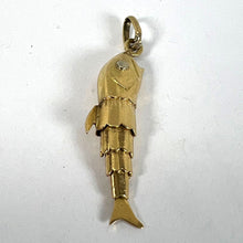 Load image into Gallery viewer, French Articulated Fish 18K Yellow Gold White Gold Charm Pendant