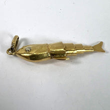Load image into Gallery viewer, French Articulated Fish 18K Yellow Gold White Gold Charm Pendant
