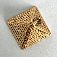 Load image into Gallery viewer, Egyptian Pyramid 18K Rose Gold Charm Pendant