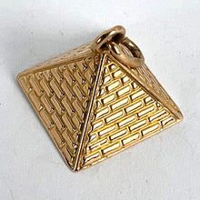 Load image into Gallery viewer, Egyptian Pyramid 18K Rose Gold Charm Pendant