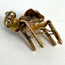 Load image into Gallery viewer, Spanish Guitar Castanets Hat Musicians Chair 18K Yellow Gold Charm Pendant