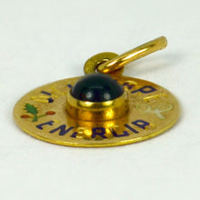 Load image into Gallery viewer, Mini December Energy Yellow Gold Enamel Capricorn Zodiac Charm Pendant