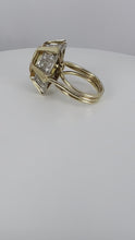 Load and play video in Gallery viewer, Citrine Diamond 18K Gold Cocktail Ring
