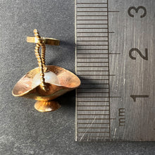 Load image into Gallery viewer, Basket 18K Yellow Gold Pearl Charm Pendant