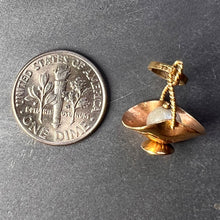 Load image into Gallery viewer, Basket 18K Yellow Gold Pearl Charm Pendant