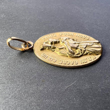 Load image into Gallery viewer, French Notre Dame du Sacre Coeur 18 Karat Yellow Gold Charm Pendant