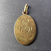 Load image into Gallery viewer, French Notre Dame du Sacre Coeur 18 Karat Yellow Gold Charm Pendant