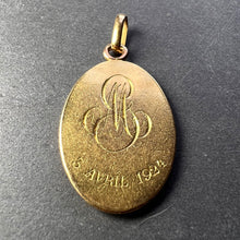 Load image into Gallery viewer, French Notre Dame du Sacre Coeur 18 Karat Yellow Gold Charm Pendant