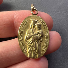 Load image into Gallery viewer, French Notre Dame du Sacre Coeur 18 Karat Yellow Gold Charm Pendant