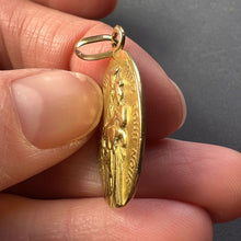 Load image into Gallery viewer, French Notre Dame du Sacre Coeur 18 Karat Yellow Gold Charm Pendant