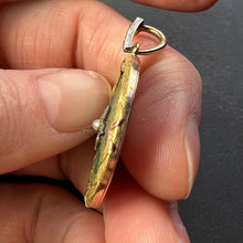 Load image into Gallery viewer, Lucky Star Shagreen 18 Karat Yellow Gold Pearl Diamond Charm Pendant