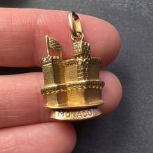 Load image into Gallery viewer, French Monaco Castle 18K Yellow Gold Charm Pendant