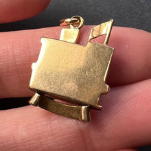Load image into Gallery viewer, French Monaco Castle 18K Yellow Gold Charm Pendant