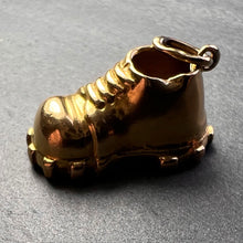 Load image into Gallery viewer, Hobnail Shoe 18K Yellow Gold Charm Pendant
