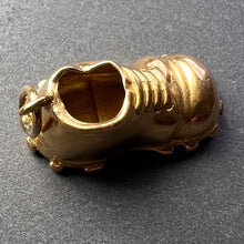 Load image into Gallery viewer, Hobnail Shoe 18K Yellow Gold Charm Pendant