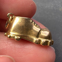 Load image into Gallery viewer, Hobnail Shoe 18K Yellow Gold Charm Pendant