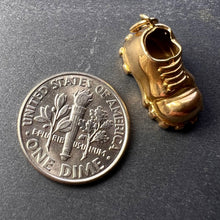 Load image into Gallery viewer, Hobnail Shoe 18K Yellow Gold Charm Pendant
