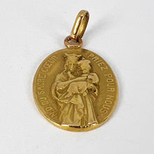 Load image into Gallery viewer, French Notre Dame du Sacre Coeur 18 Karat Yellow Gold Charm Pendant