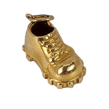 Load image into Gallery viewer, Hobnail Shoe 18K Yellow Gold Charm Pendant