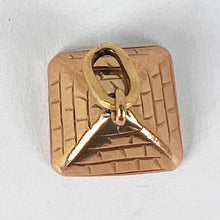 Load image into Gallery viewer, Egyptian Pyramid 14K Rose Gold Charm Pendant