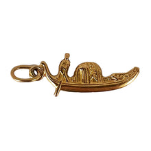 Load image into Gallery viewer, Venetian Gondola 18K Yellow Gold Charm Pendant