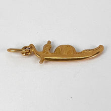 Load image into Gallery viewer, Venetian Gondola 18K Yellow Gold Charm Pendant