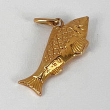Load image into Gallery viewer, French Fish 18K Yellow Gold Charm Pendant
