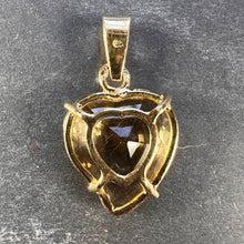 Load image into Gallery viewer, French 18K Yellow Gold Citrine Witch's Heart Charm Pendant