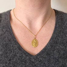 Load image into Gallery viewer, French Notre Dame du Sacre Coeur 18 Karat Yellow Gold Charm Pendant