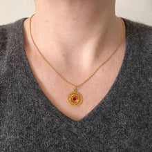 Load image into Gallery viewer, Italian Cancer Crab Zodiac 18K Yellow Gold Enamel Charm Pendant