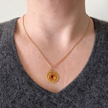 Load image into Gallery viewer, Italian Cancer Crab Zodiac 18K Yellow Gold Enamel Charm Pendant