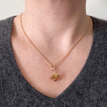 Load image into Gallery viewer, Basket 18K Yellow Gold Pearl Charm Pendant