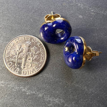 Load image into Gallery viewer, Elsa Perretti for Tiffany & Co Lapis Lazuli 18K Gold Earring Studs