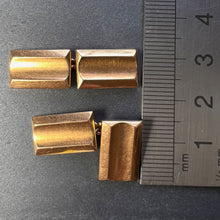 Load image into Gallery viewer, French Retro Tank-Style 18K Yellow Gold Cufflinks
