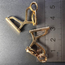 Load image into Gallery viewer, Hermes Paris French Stirrup 18K Yellow Gold Cufflinks