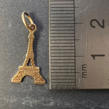 Load image into Gallery viewer, French Eiffel Tower 18K Yellow Gold Charm Pendant
