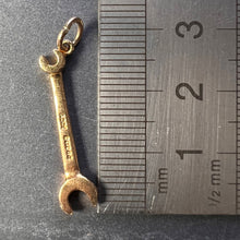 Load image into Gallery viewer, Wrench Spanner Double-Ended 9K Yellow Gold Charm Pendant