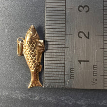 Load image into Gallery viewer, French Fish 18K Yellow Gold Charm Pendant