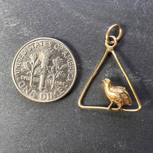 Load image into Gallery viewer, Easter Chick Triangle 18K Yellow Gold Charm Pendant