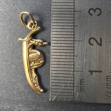 Load image into Gallery viewer, Venetian Gondola 18K Yellow Gold Charm Pendant