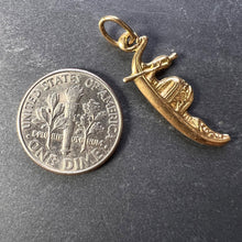 Load image into Gallery viewer, Venetian Gondola 18K Yellow Gold Charm Pendant