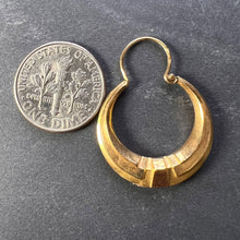 Load image into Gallery viewer, French 18 Karat Yellow Gold Creole Hoop Earrings