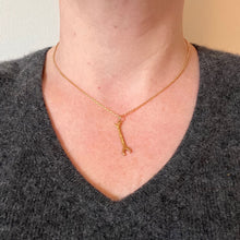 Load image into Gallery viewer, Wrench Spanner Double-Ended 9K Yellow Gold Charm Pendant