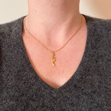 Load image into Gallery viewer, Venetian Gondola 18K Yellow Gold Charm Pendant