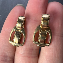 Load image into Gallery viewer, Hermes Paris French Stirrup 18K Yellow Gold Cufflinks