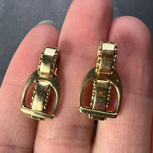 Load image into Gallery viewer, Hermes Paris French Stirrup 18K Yellow Gold Cufflinks
