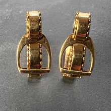 Load image into Gallery viewer, Hermes Paris French Stirrup 18K Yellow Gold Cufflinks